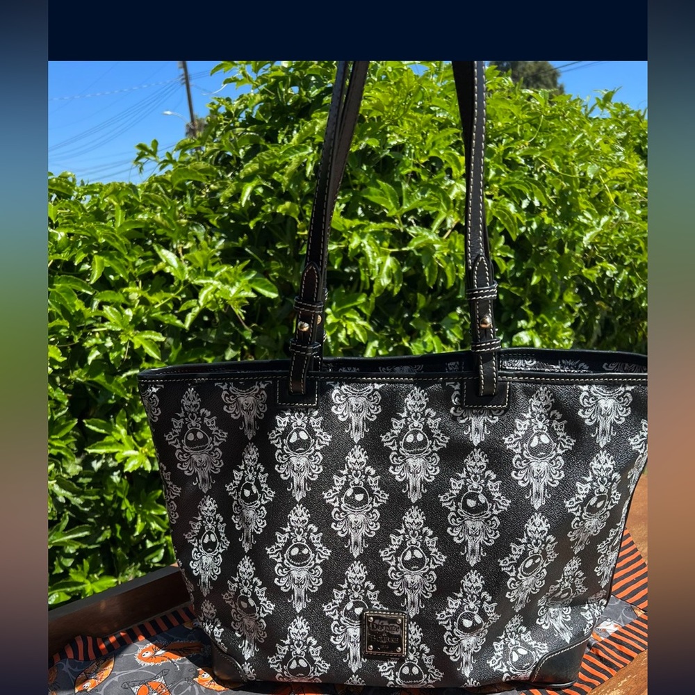 Dooney and Bourke Disney Jack skellington nightmare before Christmas tote bag